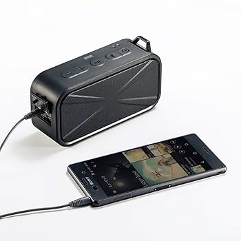 サンワサプライ 防水・防塵対応Bluetoothワイヤレススピーカー MM-SPBT3BK MM-SPBT3BK【防水・防塵対応Bluetoothワイヤレススピーカー
